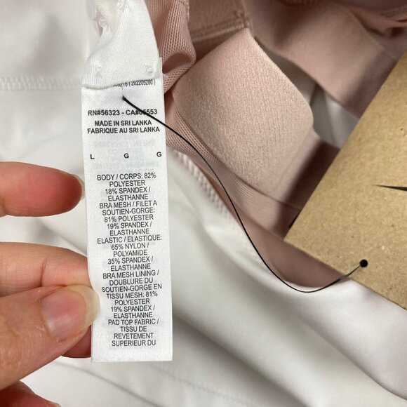 NWT Nike EYBL Tank Shelf Bra White Women's L Basketball - Picture 14 of 16